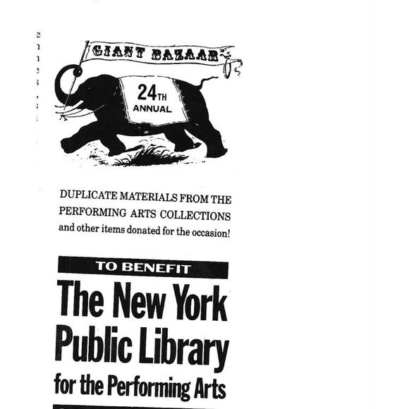 Giant Bazaar New York Public Library Lincoln Center 1990s  Vintage Print Ad - Picture 2 of 4